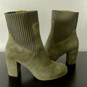 Vionic Kaylee Suede/Knit Ankle Boots